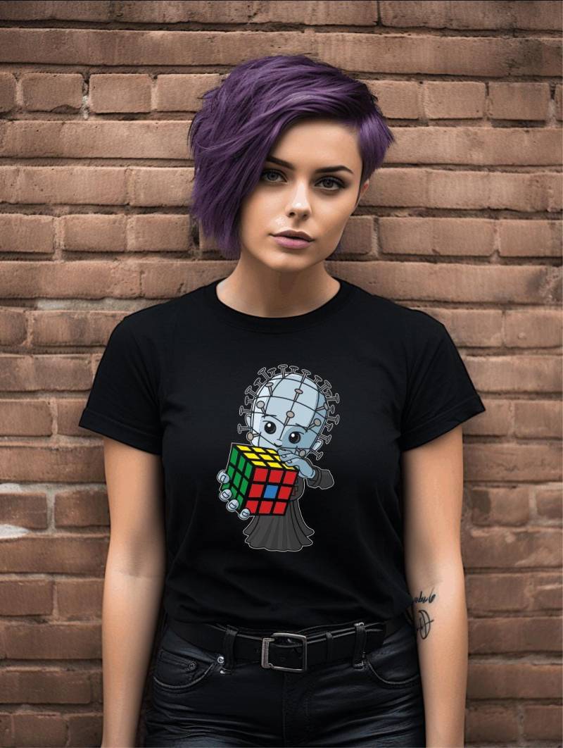 Pinhead Zauberwürfel T-Shirt Hellraiser Inspiriertes Design von TheRetroArcadeUK