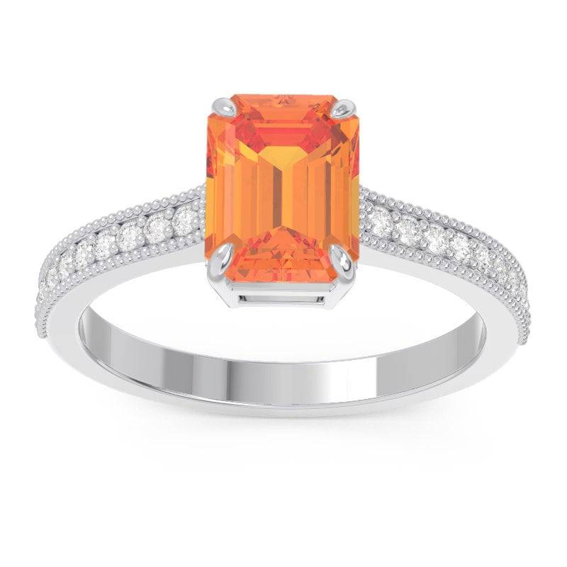 Citrin Und Diamant 14K Goldring/Natürlicher Im Smaragdschliff Mit Pave in Kathedralenfassung Edelsteinring November Geburtssteinring Citrin Und Diamant 14K Goldring/Natürlicher Im Smaragdschliff Mit Pave in Kathedralenfassung Edelsteinring November Geburtssteinring von TheRingStudio