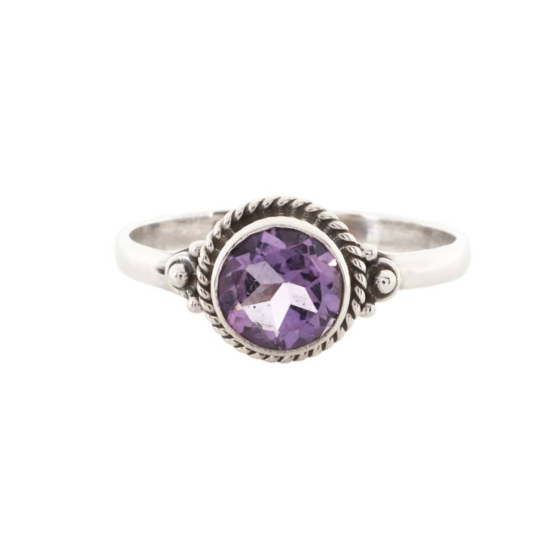 Natürliche Edelstein Ring/Silber Großer Stein 7 Mm Rund Facettierten Amethyst Citrin Granat Peridot Natürliche Edelstein Ring/Silber Großer Stein 7 Mm Rund Facettierten Amethyst Citrin Granat Peridot von TheRingStudio