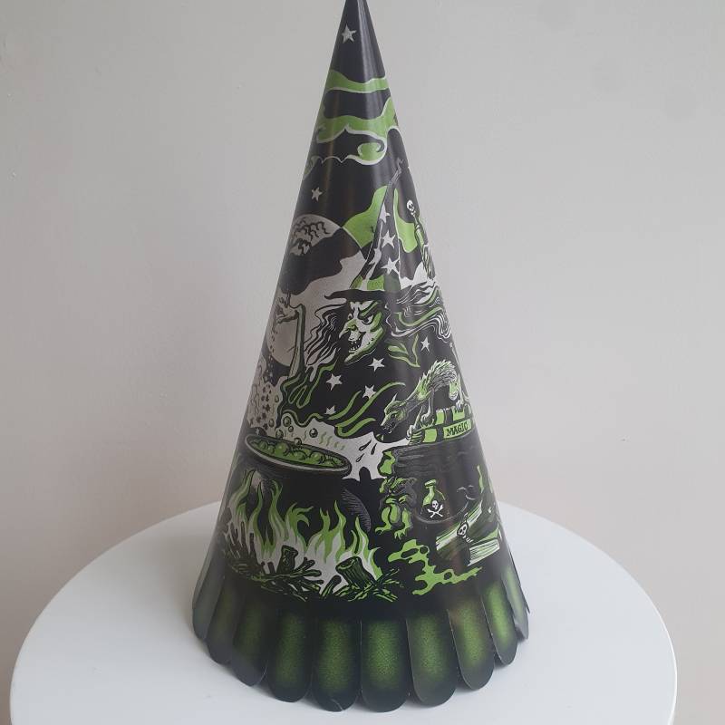 Vintage 1980Er Esco Halloween Hexe Zaubererhut Deadstock Karton - Ultra Rare Superb Zustand von TheRiversideHut