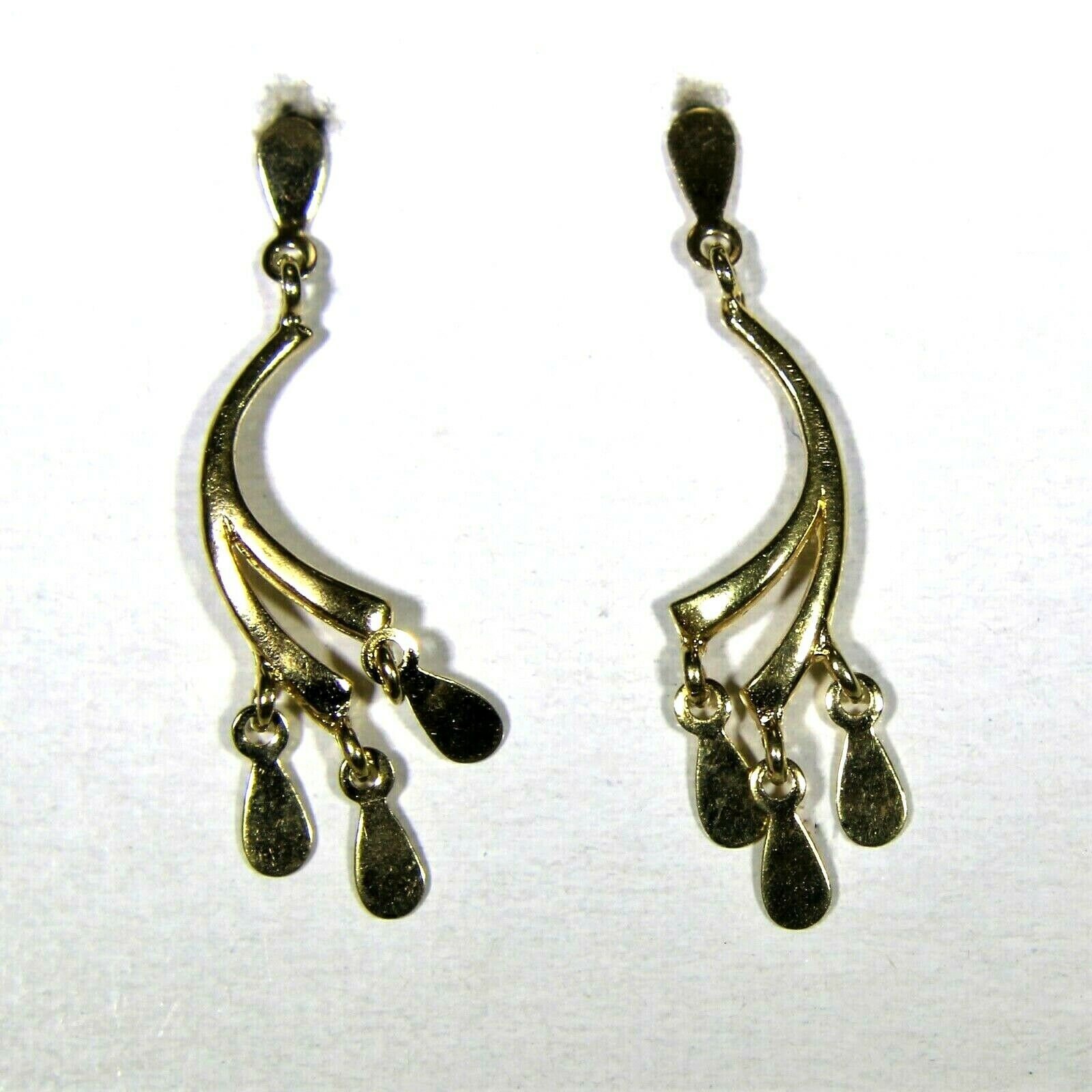 9Ct 9K Gold Kronleuchter Ohrhänger von TheRobinsRest