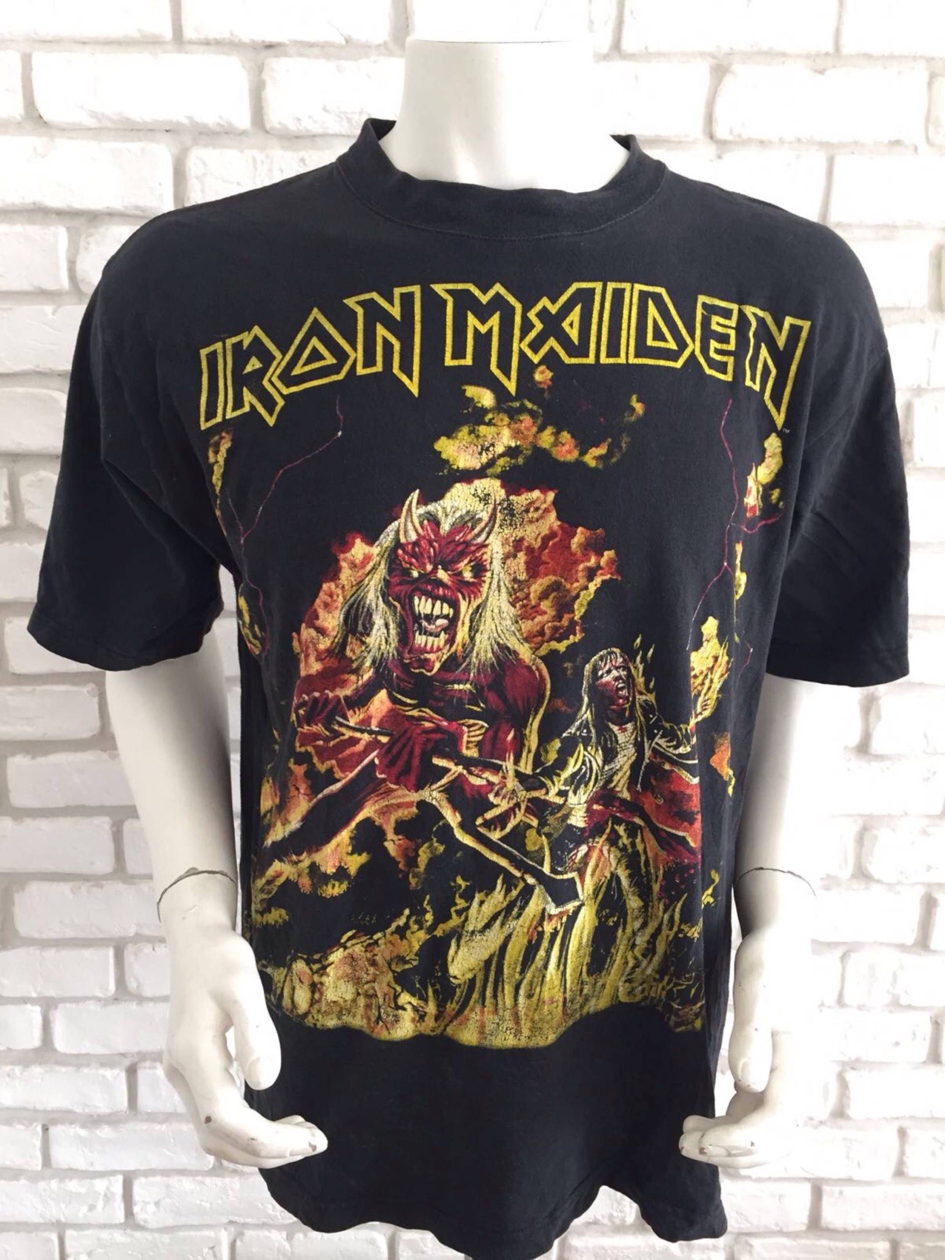 1985 Iron Maiden Jahrgang Extrem Selten Tshirt von TheRockChickCloset