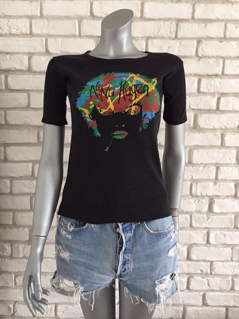 Extrem Seltene Vintage Frühen 80Er Punk Rock Nina Hagen Frau T Shirt Extrem Seltene Vintage Frühen 80Er Punk Rock Nina Hagen Frau T Shirt von TheRockChickCloset