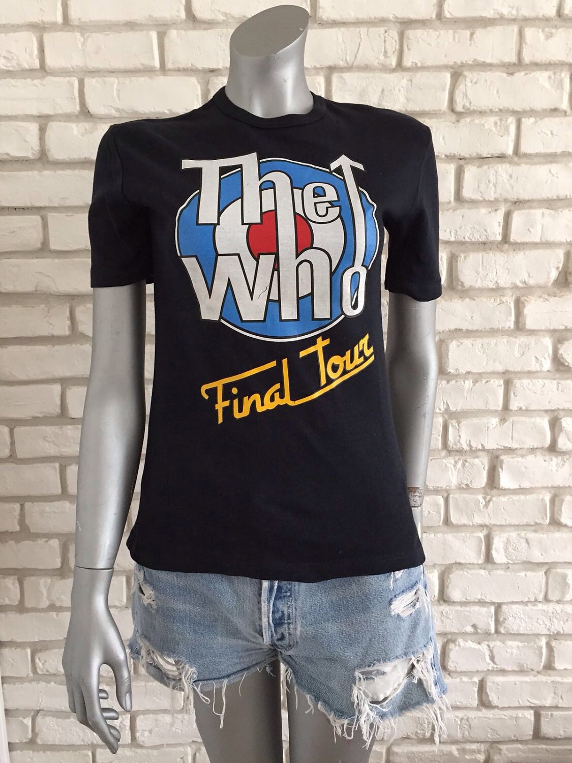 Originale Und Seltene Jahrgang 1982 The Who Promo Tour Frau-T-Shirt von TheRockChickCloset