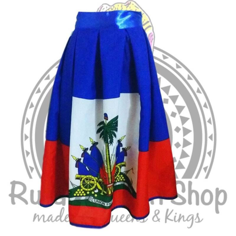 Haiti Flagge Maxi Rock Haiti Flagge Maxi Rock von TheRuralafricanShop