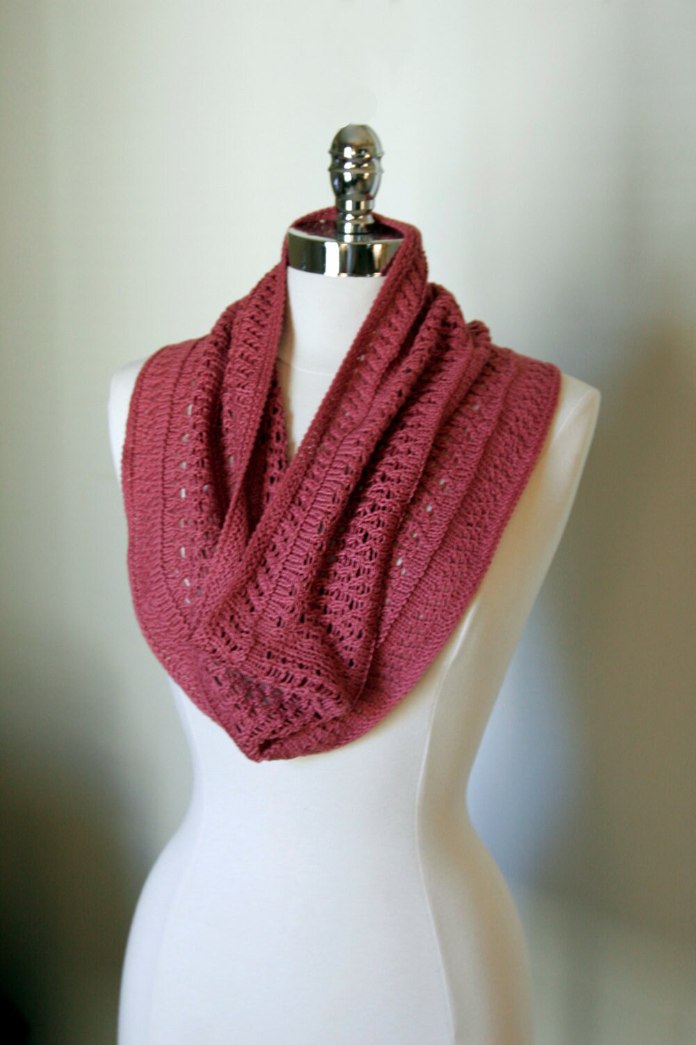 Schlauchschal Aus Rosa Pima Baumwolle von TheSageandPetal