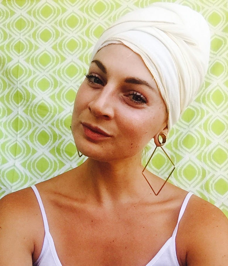 Weicher Natur-Weißer Schal/Turban Für White Tantra Und Kundalini Yoga von TheSangat