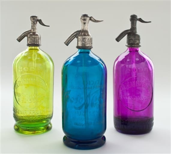 Versandkostenfrei - Kollektion Ii Farbtupfer Vintage Seltzer Flaschen Versandkostenfrei - Kollektion Ii Farbtupfer Vintage Seltzer Flaschen von TheSeltzerShop