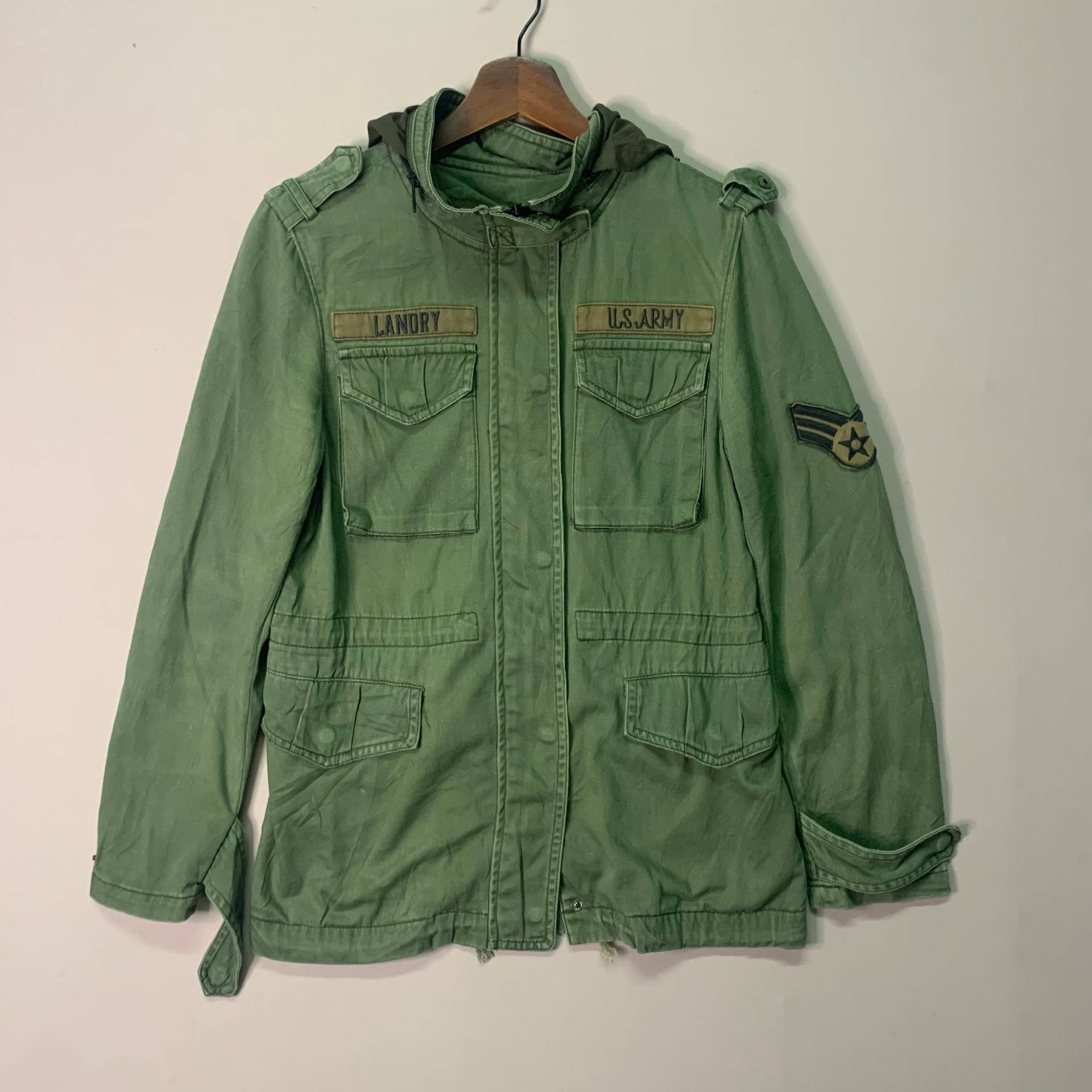 Vintage Azul By Moussy Multipocket U.s. Army Jacke Hooides Größe S von TheShahStore