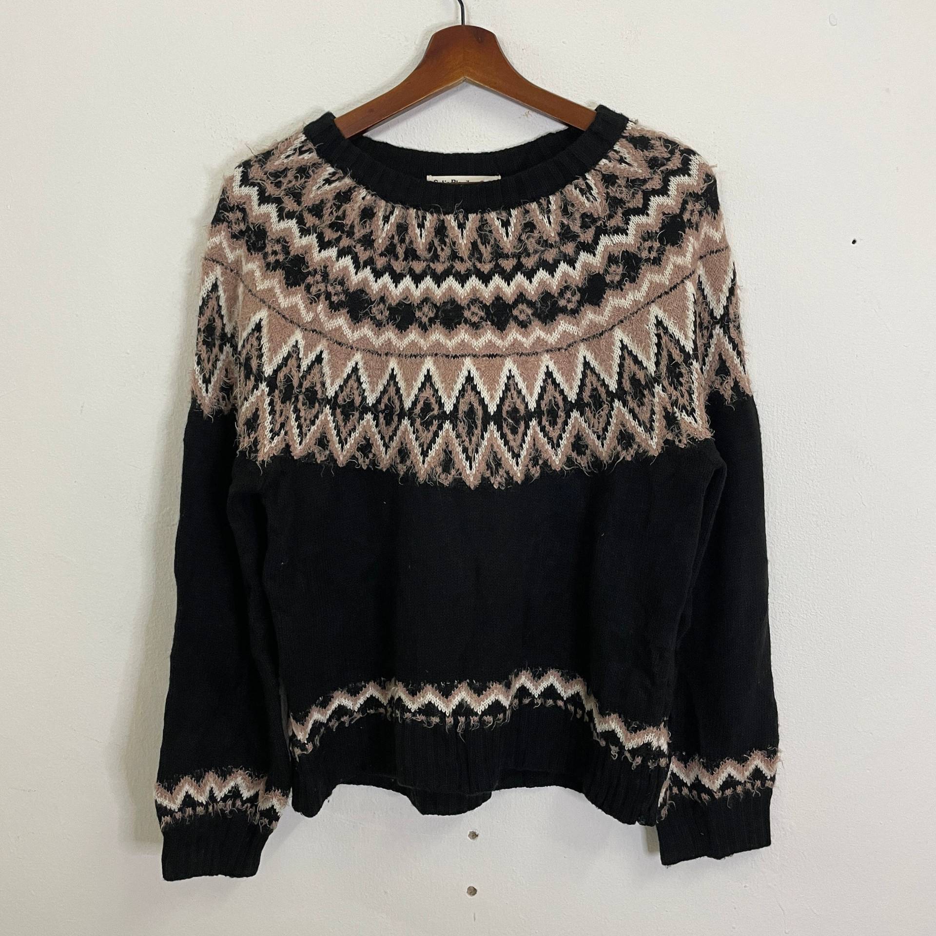 Vintage Cutie Blonde Pullover Strickwaren Art Crewneck von TheShahStore