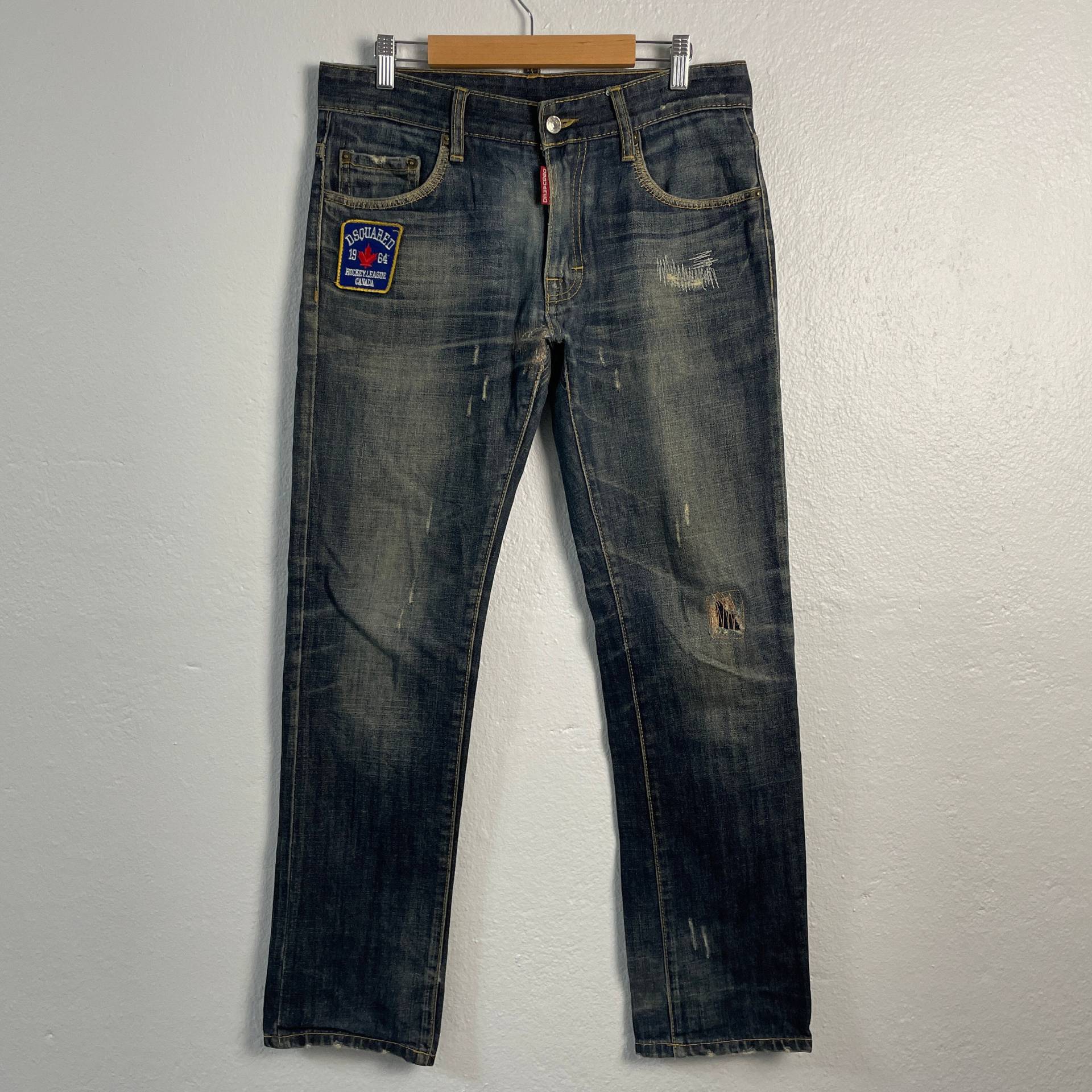 Vintage Ddquared Denim Mit Seltenem Design W33 von TheShahStore