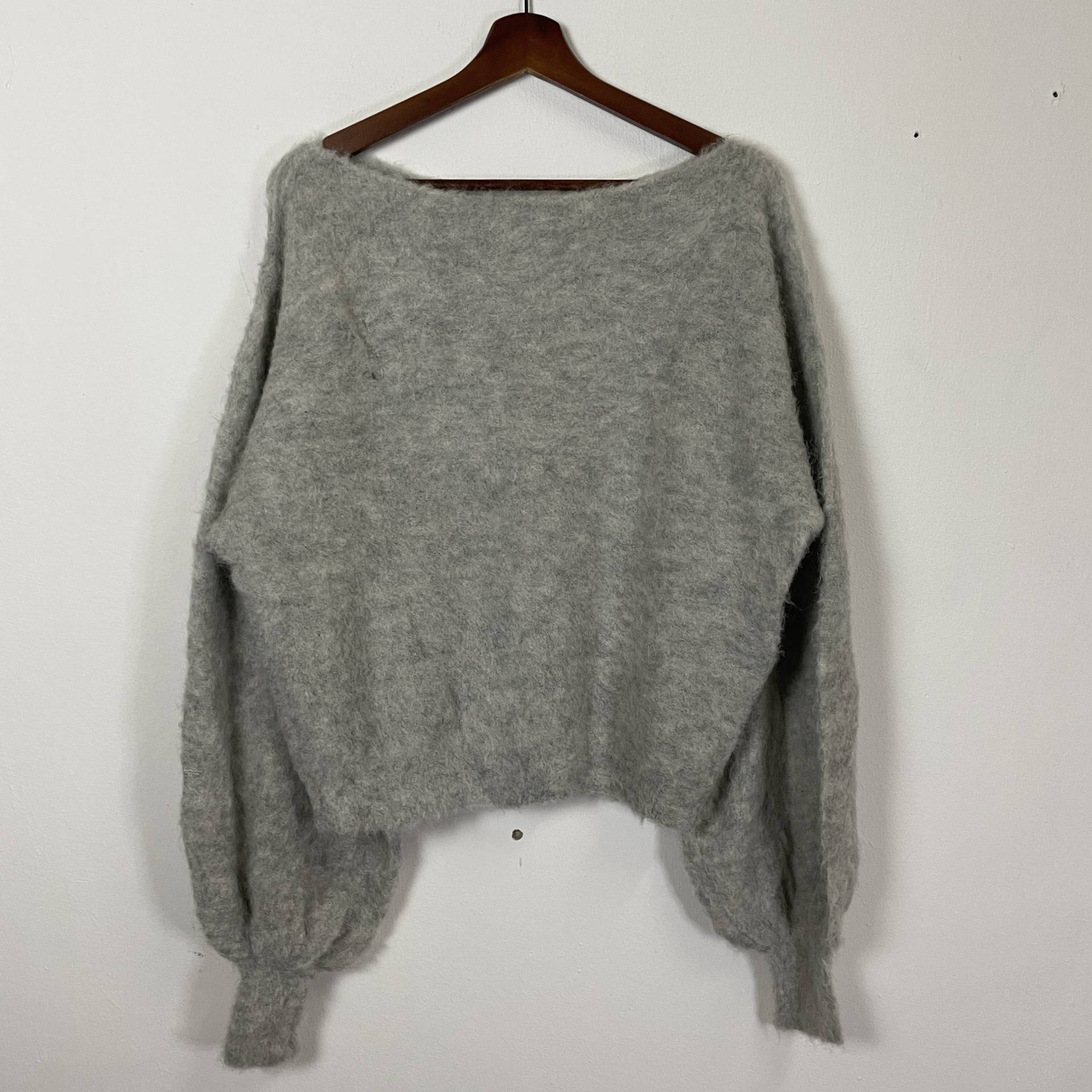 Vintage Jeanasis Mohair Strickwaren Jeanasis Crewneck Plain Strick Pullover Größe L von TheShahStore