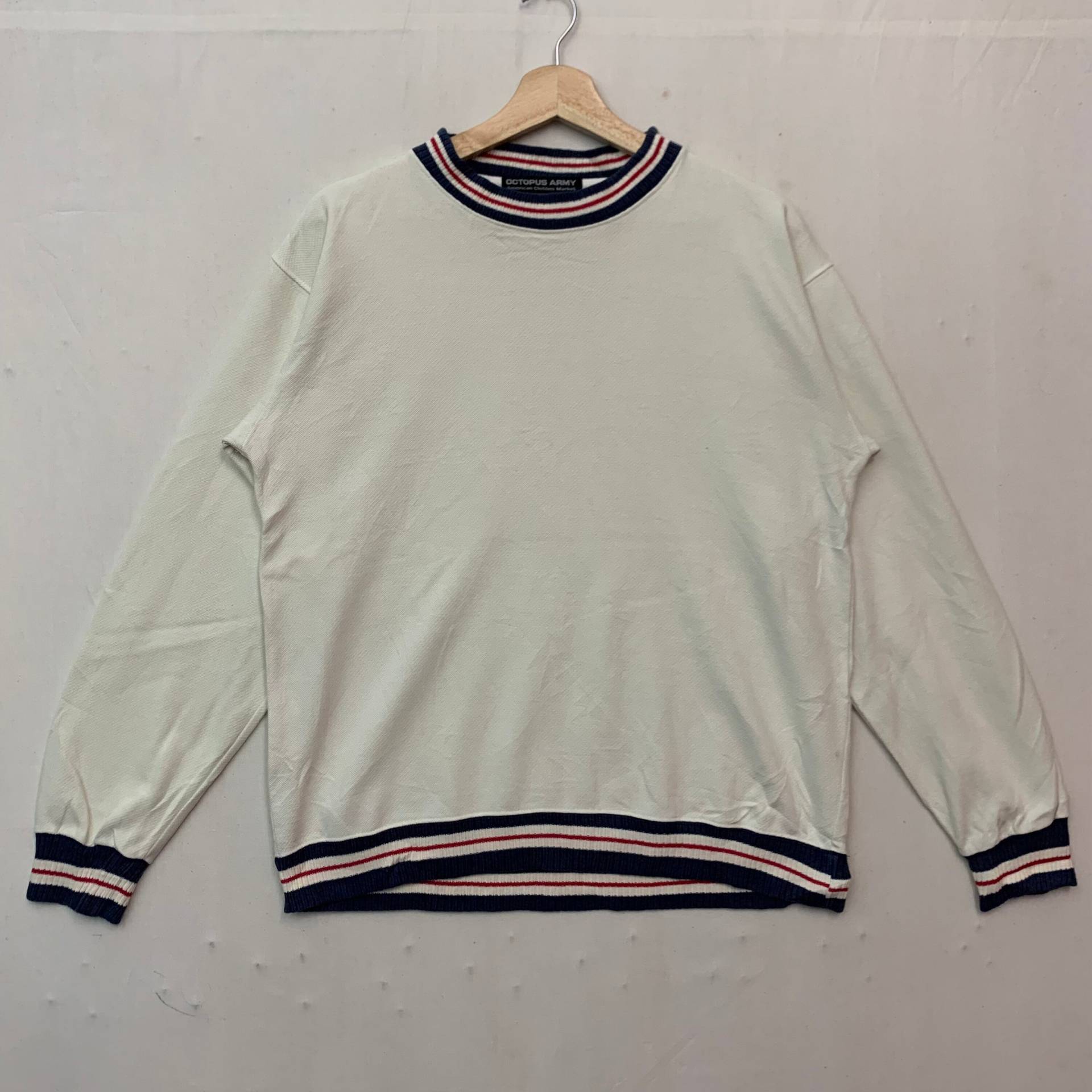 Vintage Oktopus Armee Strickwaren Sweatshirts Crewneck Sweatshirt Grösse M von TheShahStore