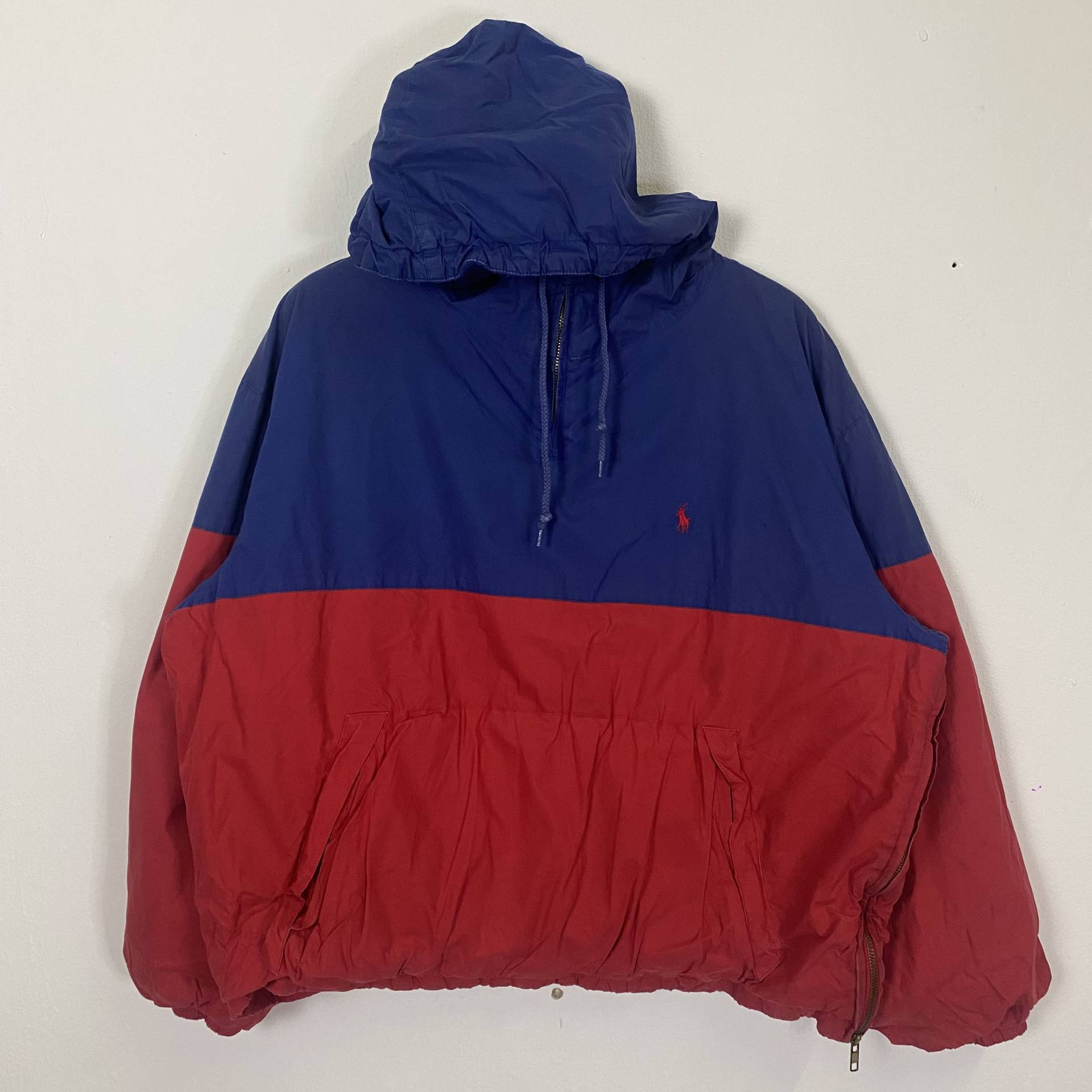 Vintage Polo By Ralph Lauren Reißverschluss Hoodie Jacke Stickerei Kleines Logo Größe Xl von TheShahStore