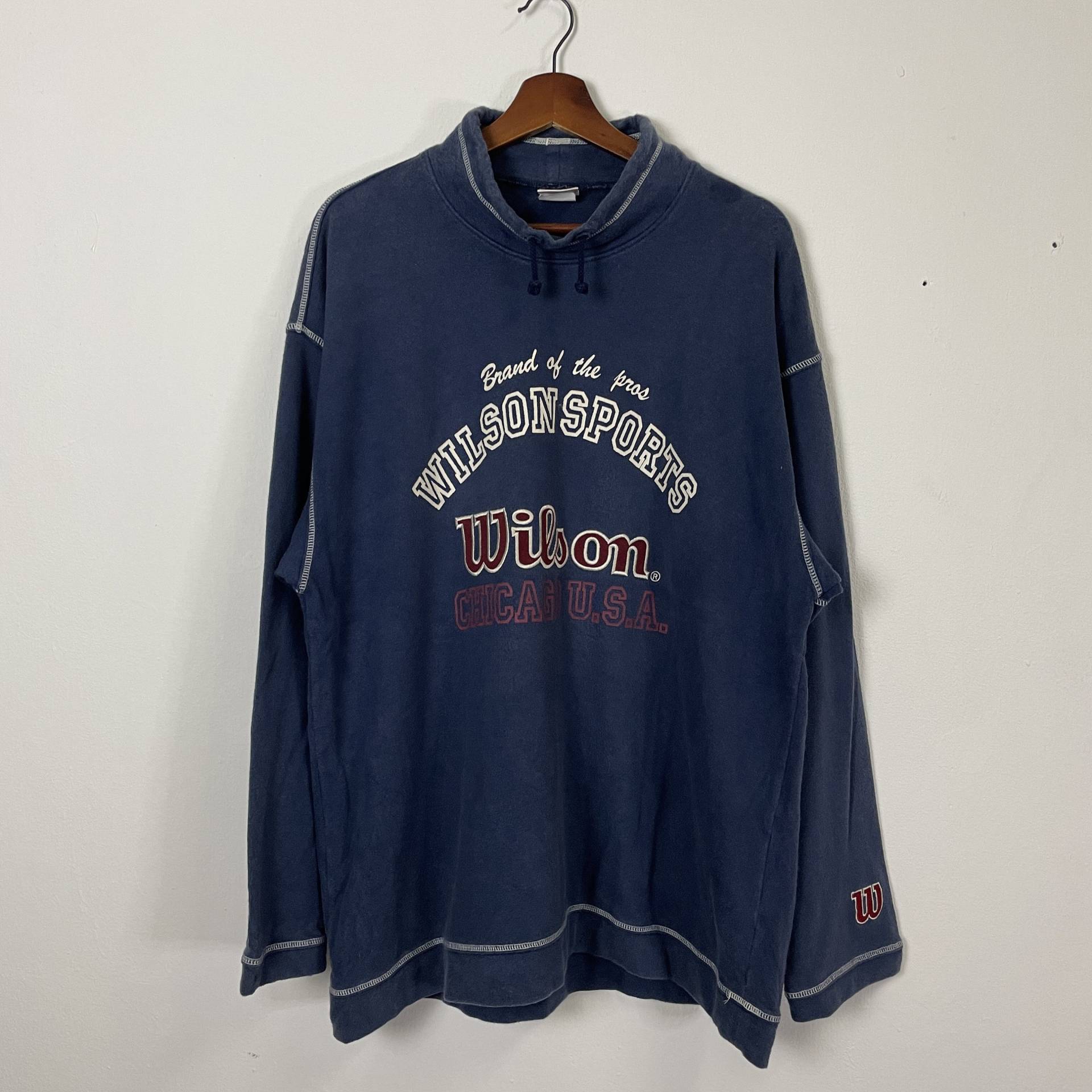 Vintage Wilson Sports Big Logo Pullover Größe L von TheShahStore