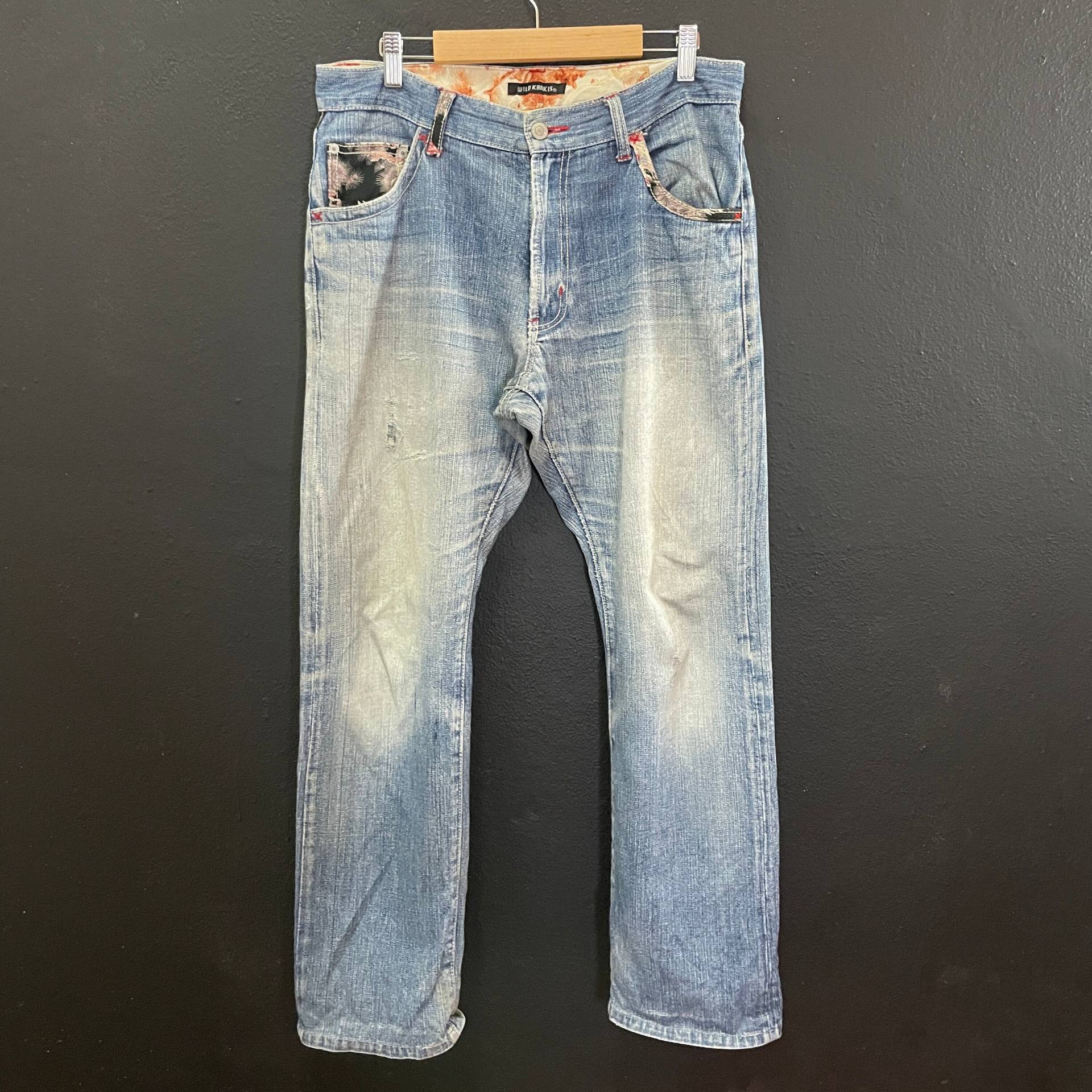 Vintage Wild Khakis Denim-Jeans Distressed W33 von TheShahStore