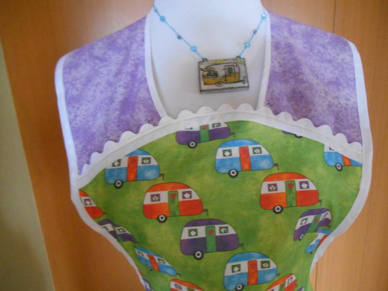 Retro Stil Vollschürze Mit Vintage Anhänger Print von TheShastaShack