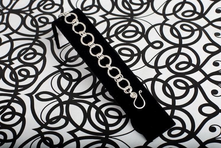 Feines Silber Gliederarmband von TheSilverDen