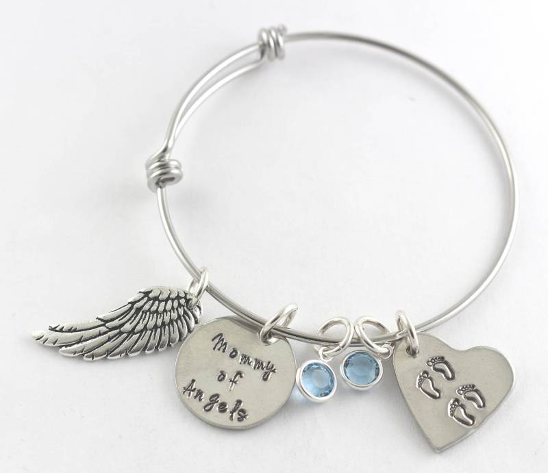 Mama Der Engel Armband - Armreif Muttertagsgeschenk Junge Zwillinge Beileidsgeschenk Schwangerschaft Verlust Fehlgeburt von TheSilverDiva