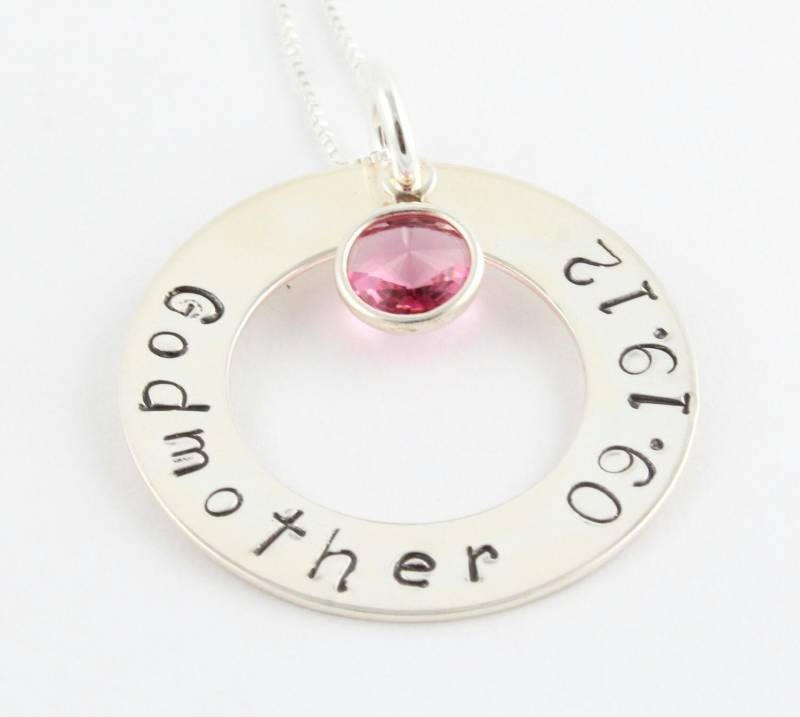 Patin Halskette Und Pate Schlüsselanhänger Schmuck Set - Taufe Geschenk Personalisierte Individueller von TheSilverDiva