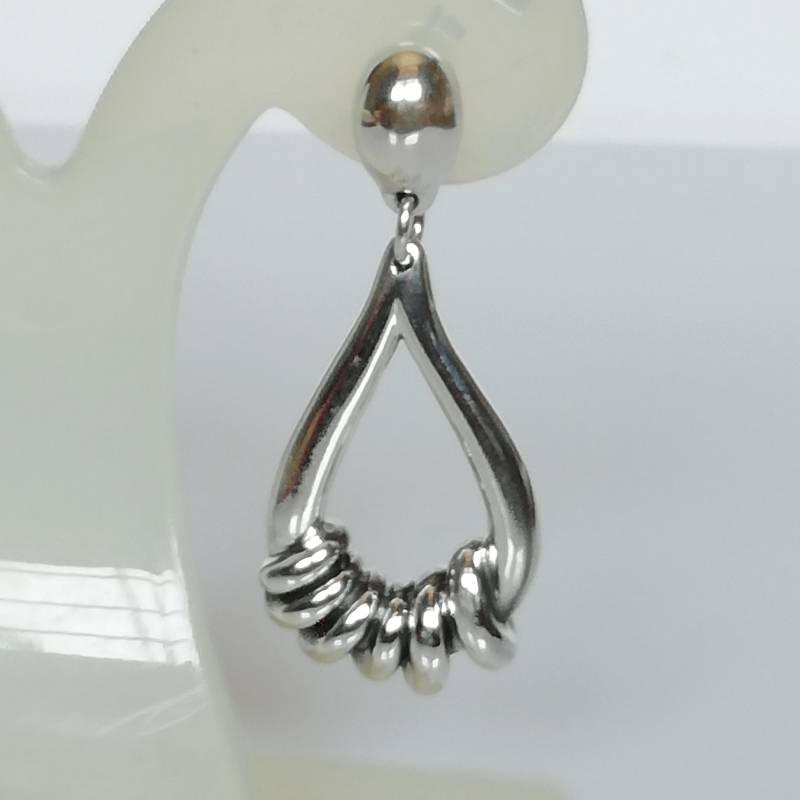 Ohrhänger Silber | Silberschmuck Silber Twist Ohrring Ohrschmuck Sterling Silber| Ohrringe Für Sie E121 von TheSilverGame