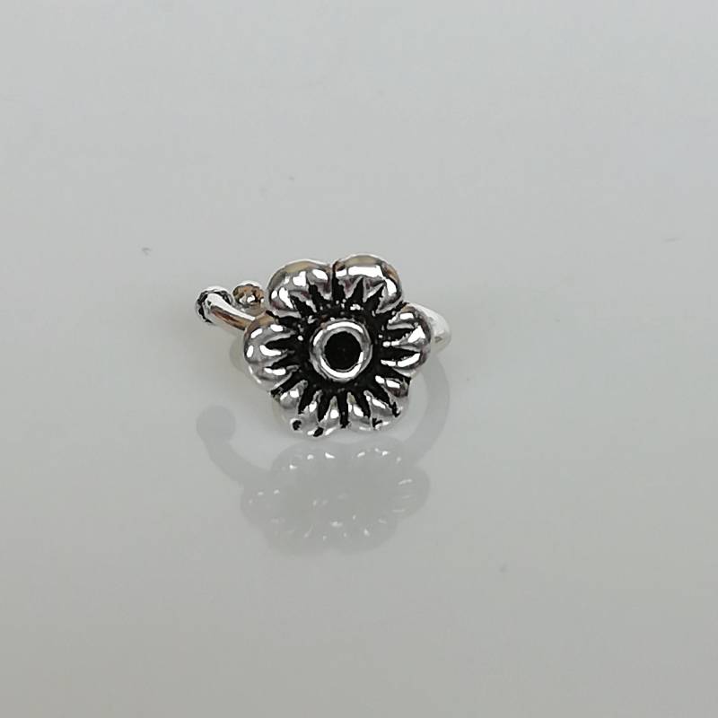 Silber Blumen Ohrmanschette | Ohrringe Silberschmuck 925Er Armreif Knorpel Manschette Hübsche Boho E212 von TheSilverGame