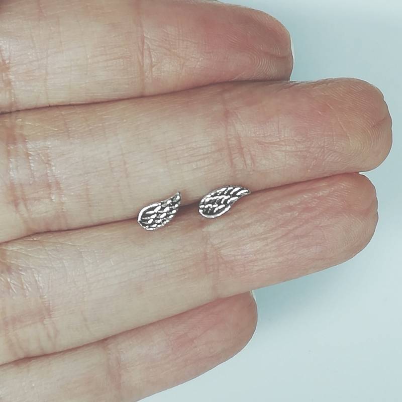 Silber Flügel Ohrstecker | Adler Winzige Ohrringe Silberschmuck Schlichte E176 von TheSilverGame
