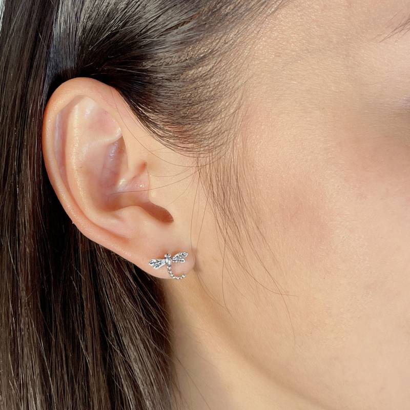Silber Libelle Ohrstecker | Ohrringe Boho Schmuck Ohrschmuck Insekt Lustiger E404 von TheSilverGame