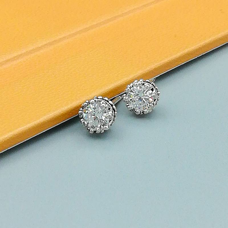 Silber Strass Ohrstecker | Cz Sterlingsilber Silberschmuck Ohrschmuck E204 von TheSilverGame