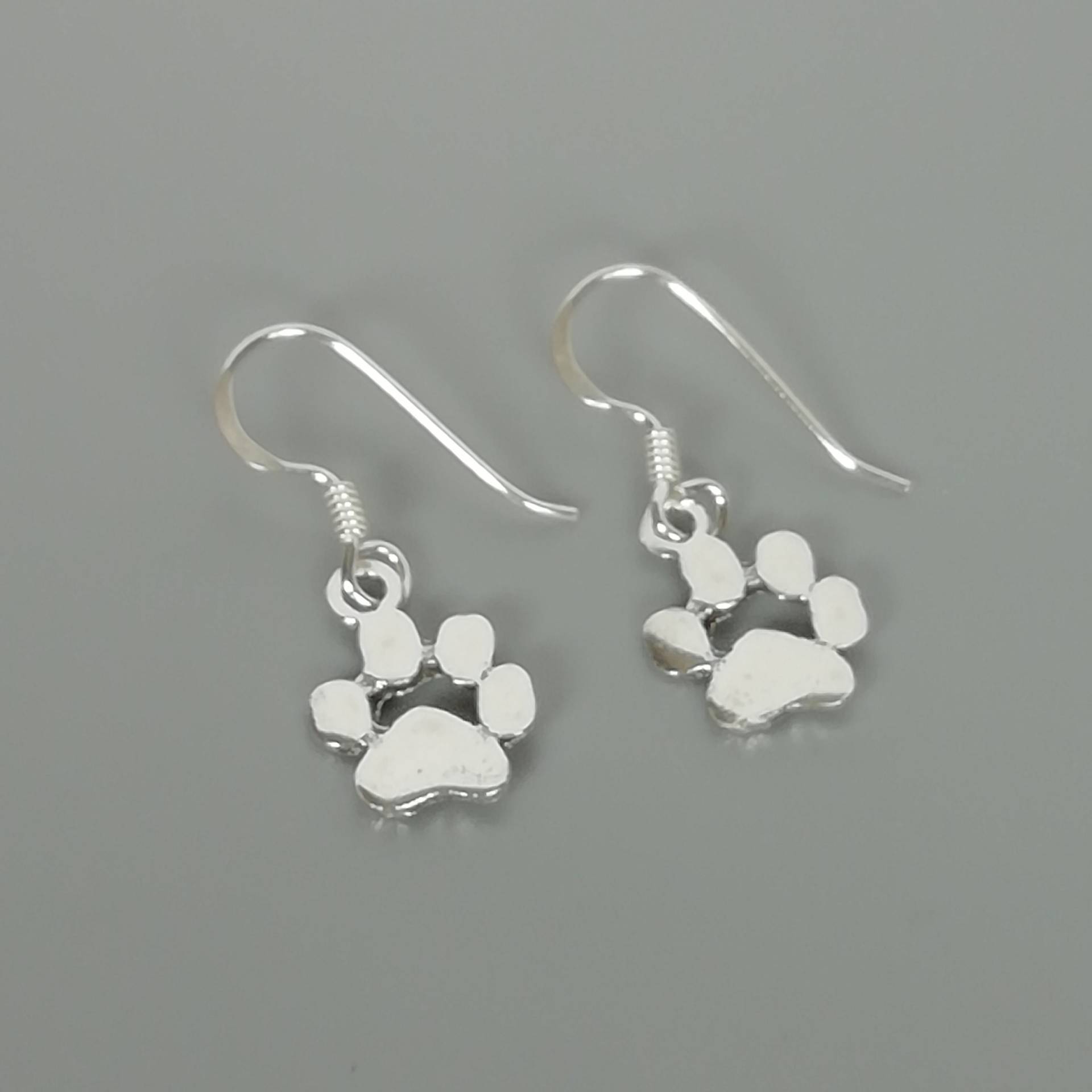 sterling Silber Pfoten Ohrhänger | Pfote Ohrringe Boho Ohrschmuck Tierfreunde Ohrbaumler 383 von TheSilverGame