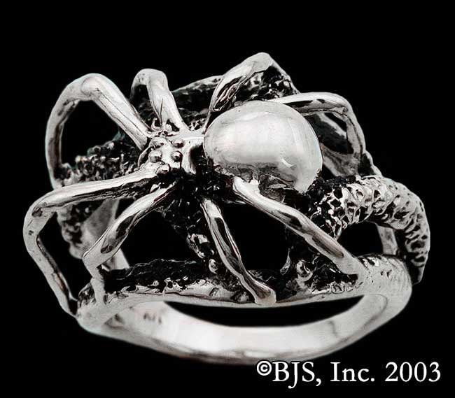 Schwarze Witwe Ring, Shelob ™ Ring Sterling Silber, Spinnen Erhältlich in Den Us-Größen 5 - 20, Schmuck, Spinnen, Beinhaltet Kostenlosen Us-Versand von TheSilverMenagerie