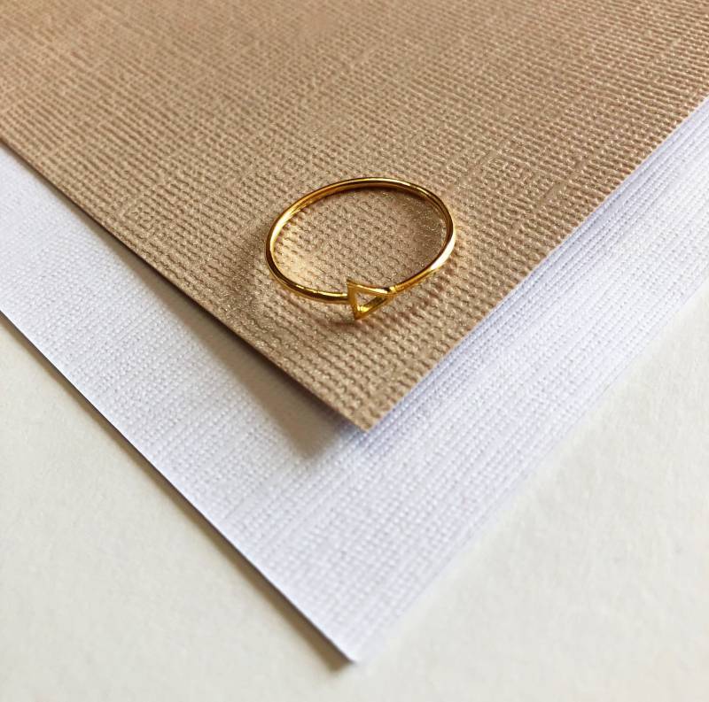 Yield 18K Gold Ring | Ringe 14K 750Er Schmuck Schmuck| Stapelbarer |Ringe von TheSilverRoot