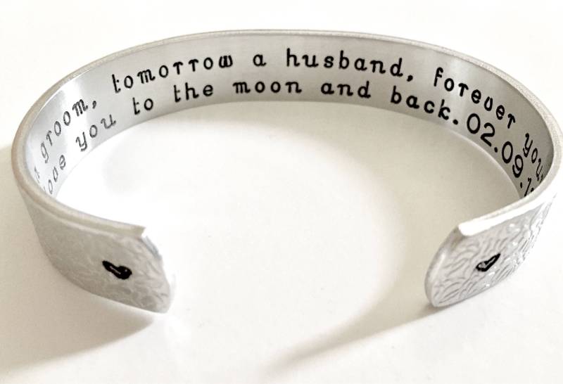 Mutter Des Bräutigams Geschenk, Schwiegermutter Personalisierte Aluminium Armband. Perfektes Dankeschön Geschenk Von Thesilverswings von TheSilverSwing