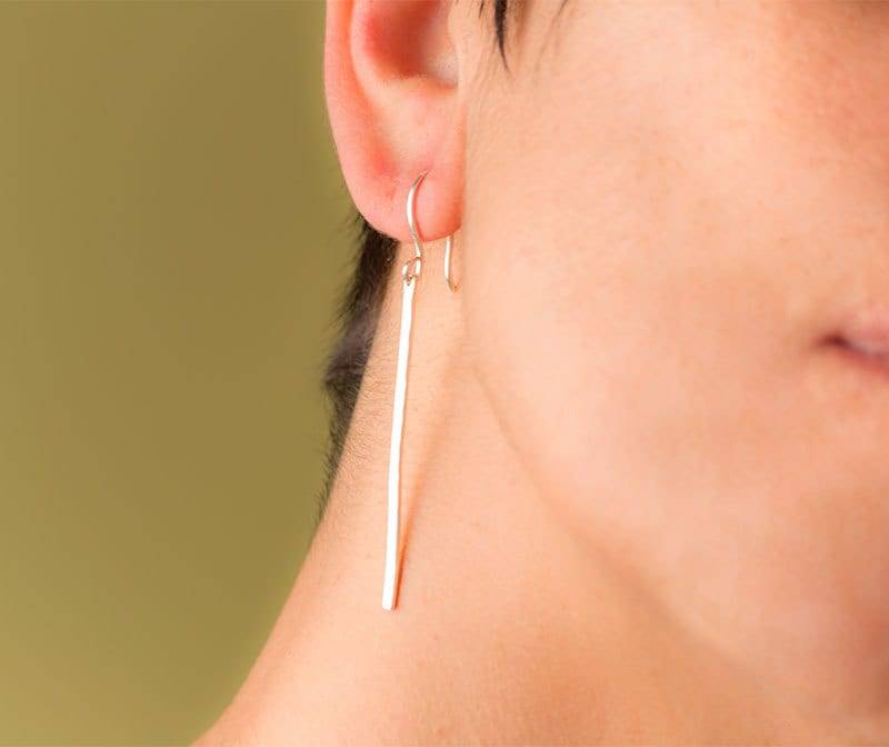 Skinny Bar Ohrringe/sterling Silber Geschenk Für Mutter von TheSilverWhale