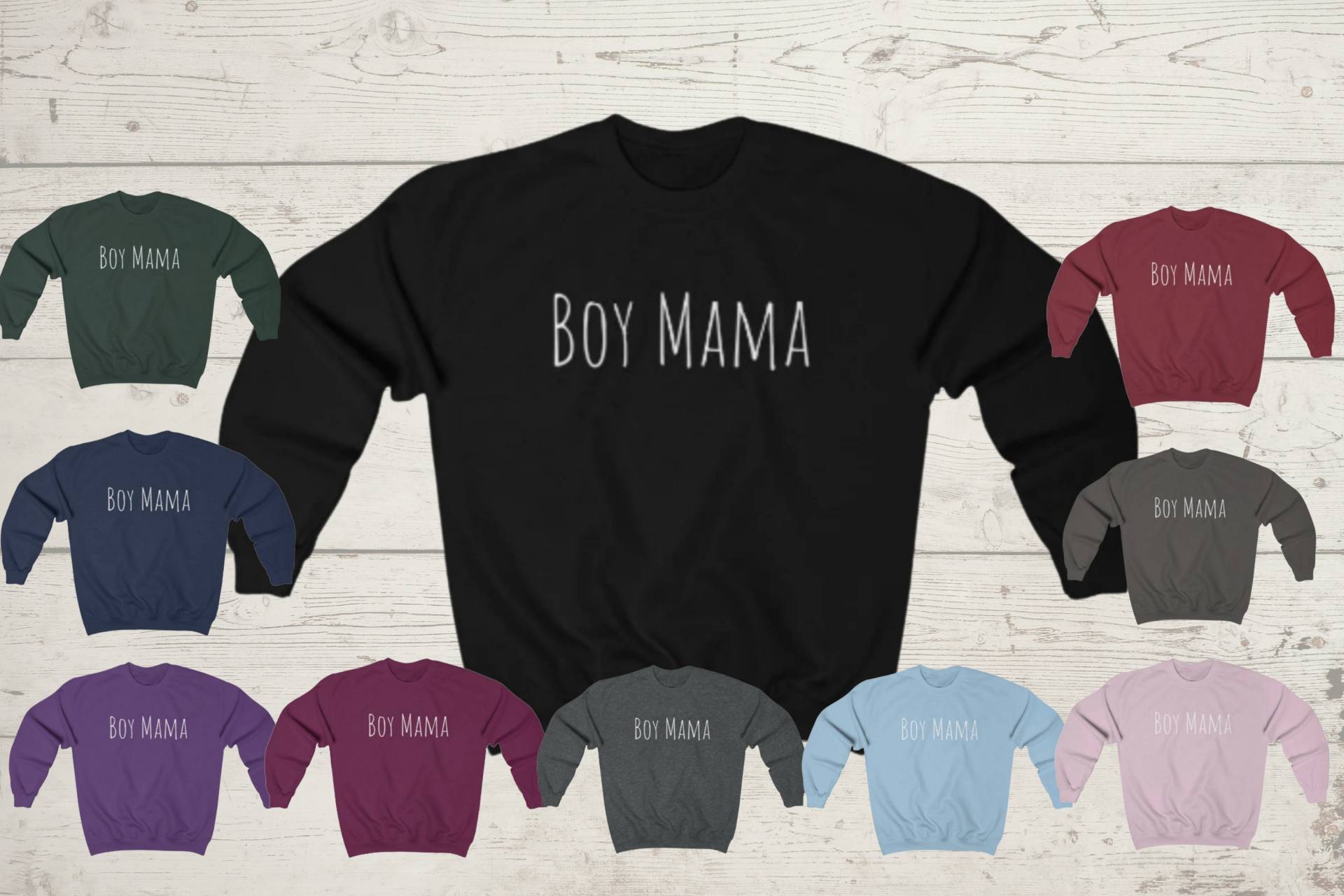 Junge Mama Heavy Blend Crewneck Sweatshirt | Geschenk Für von TheSimpleNurseMama