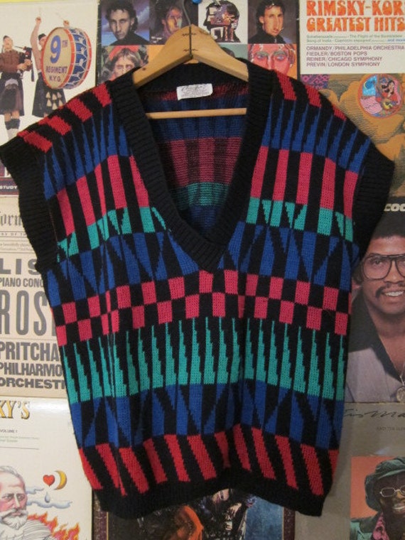 Chris Anne Originals Lebendige Pullover Weste 1980Er Jahre Chris Anne Originals Lebendige Pullover Weste 1980Er Jahre von TheSleepingWeasel