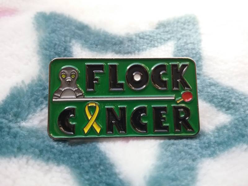 Flock Cancer Pin Gelb Le 50 Flock Cancer Pin Gelb Le 50 von TheSlothyLlama