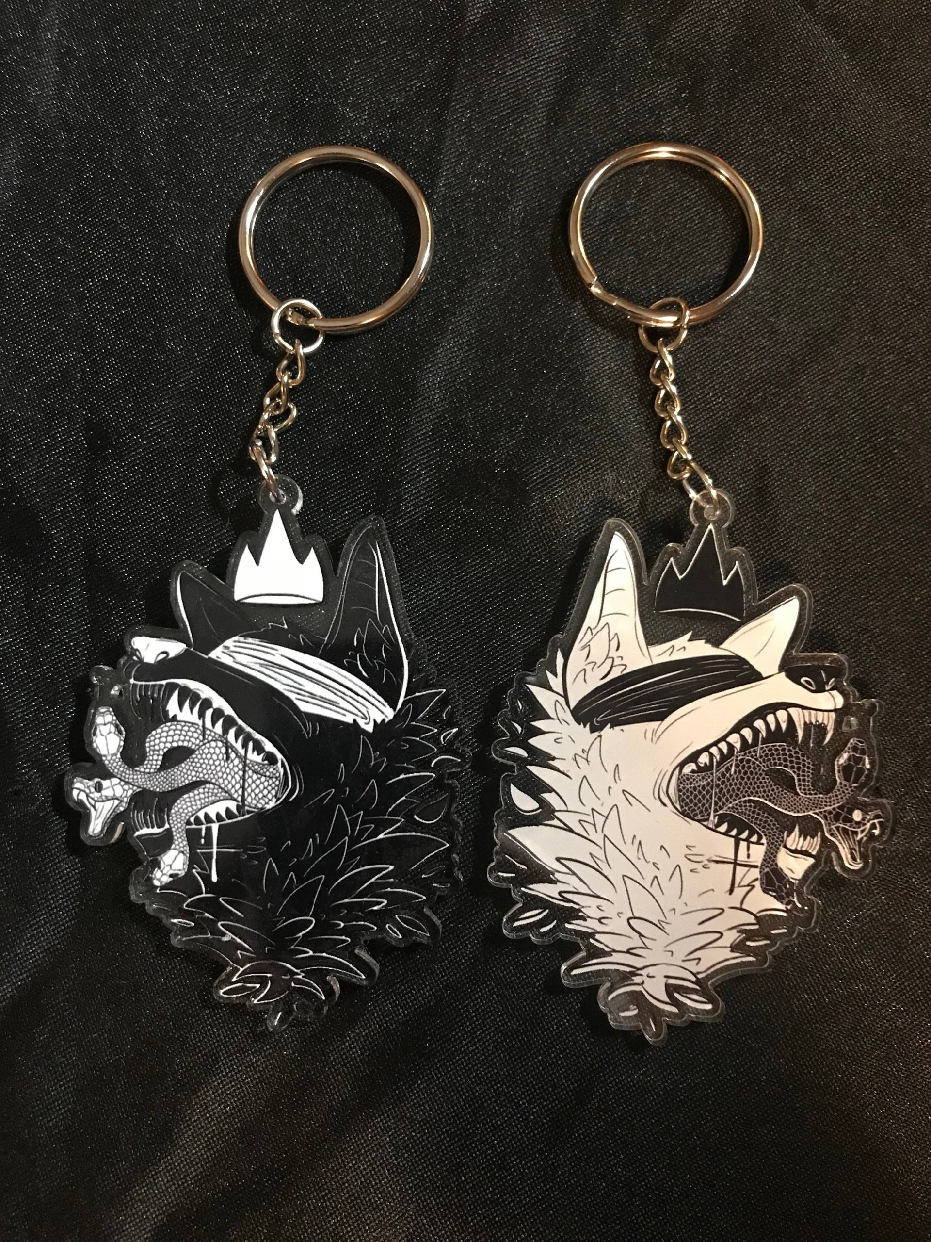 Wolf König Der Lügen Keychain von TheSnakeBitchArt