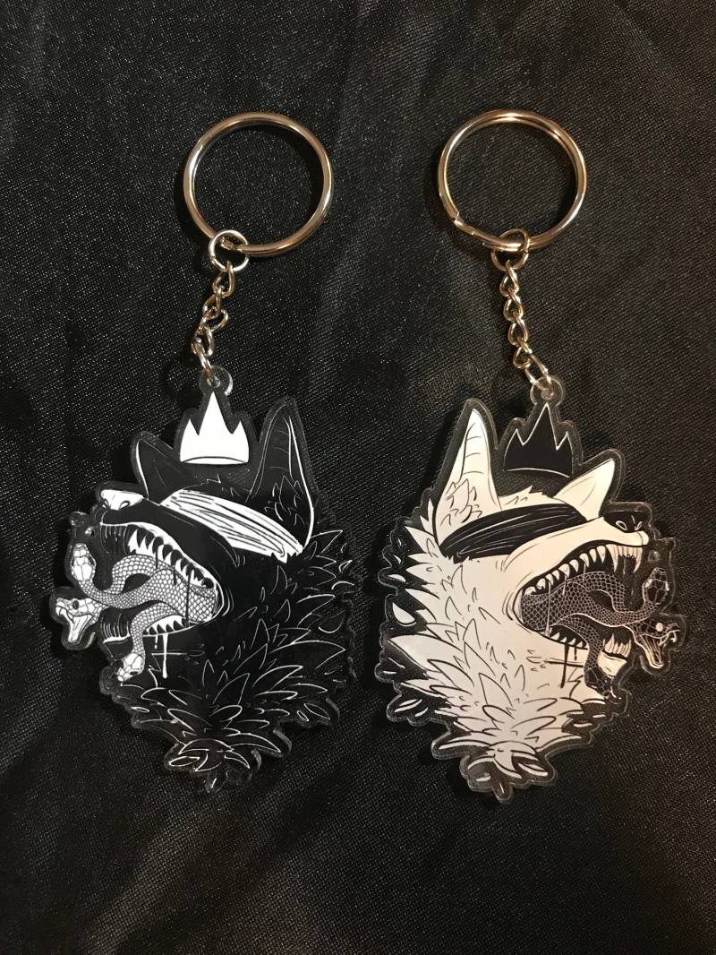 Wolf König Der Lügen Keychain von TheSnakeBitchArt