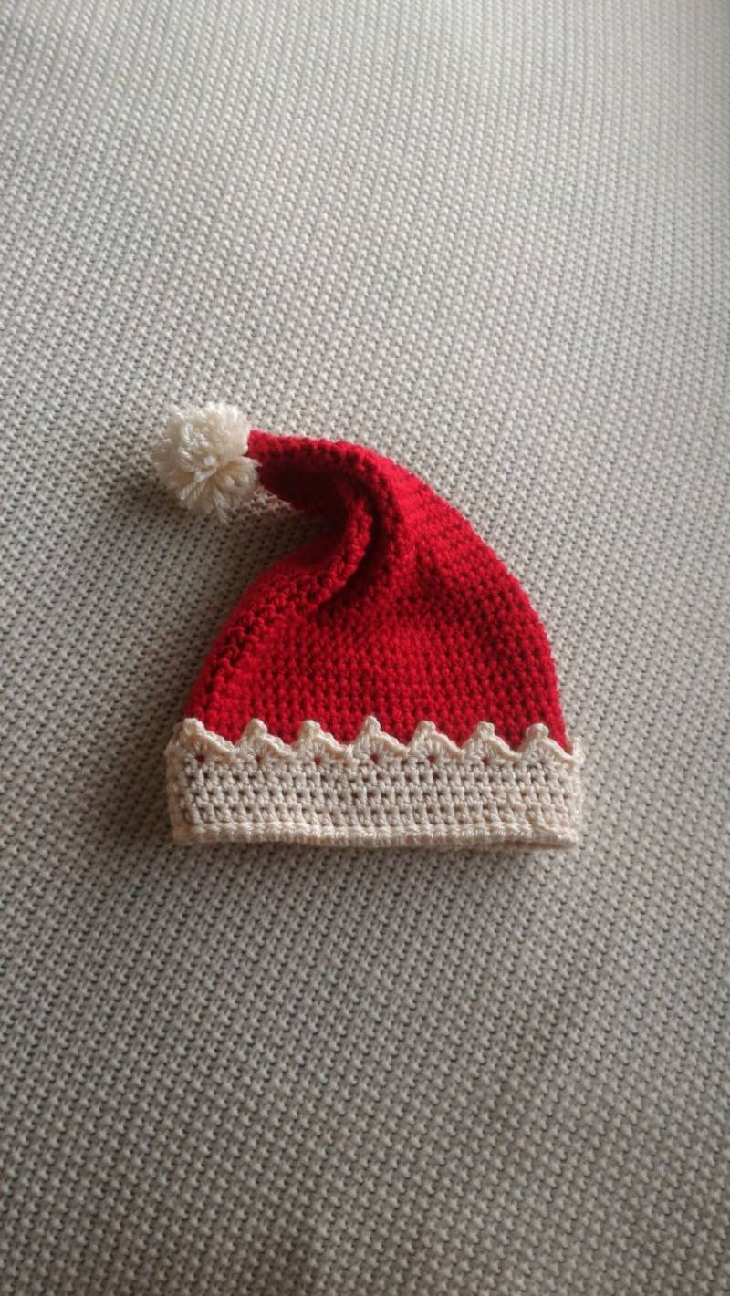 Nikolausmütze, Weihnachten, Nikolaus, Weihnachtsmann, Weihnachtsmütze, Baby-Weihnachtsmütze, Kinder-Weihnachtsmütze, Erwachsene Gehäkelte von TheSolsticeAtelier