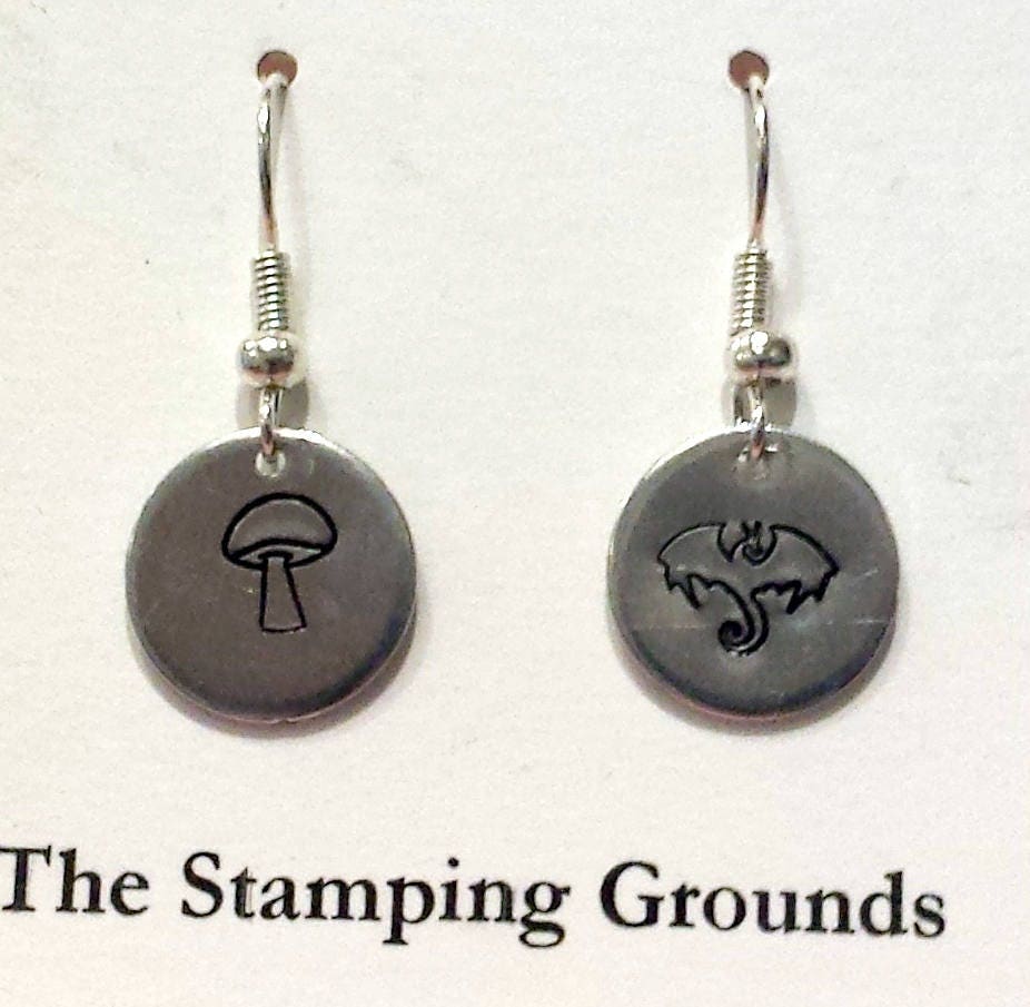 Personalisierte, Handgestempelte Ohrringe Personalisierte, Handgestempelte Ohrringe von TheStampingGrounds