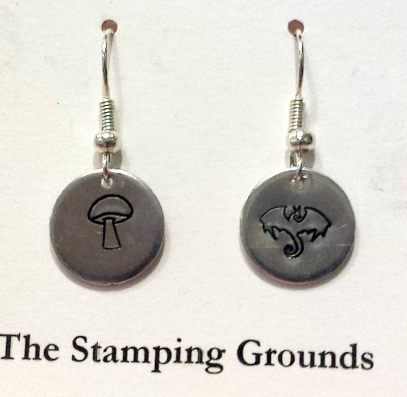 Personalisierte, Handgestempelte Ohrringe Personalisierte, Handgestempelte Ohrringe von TheStampingGrounds