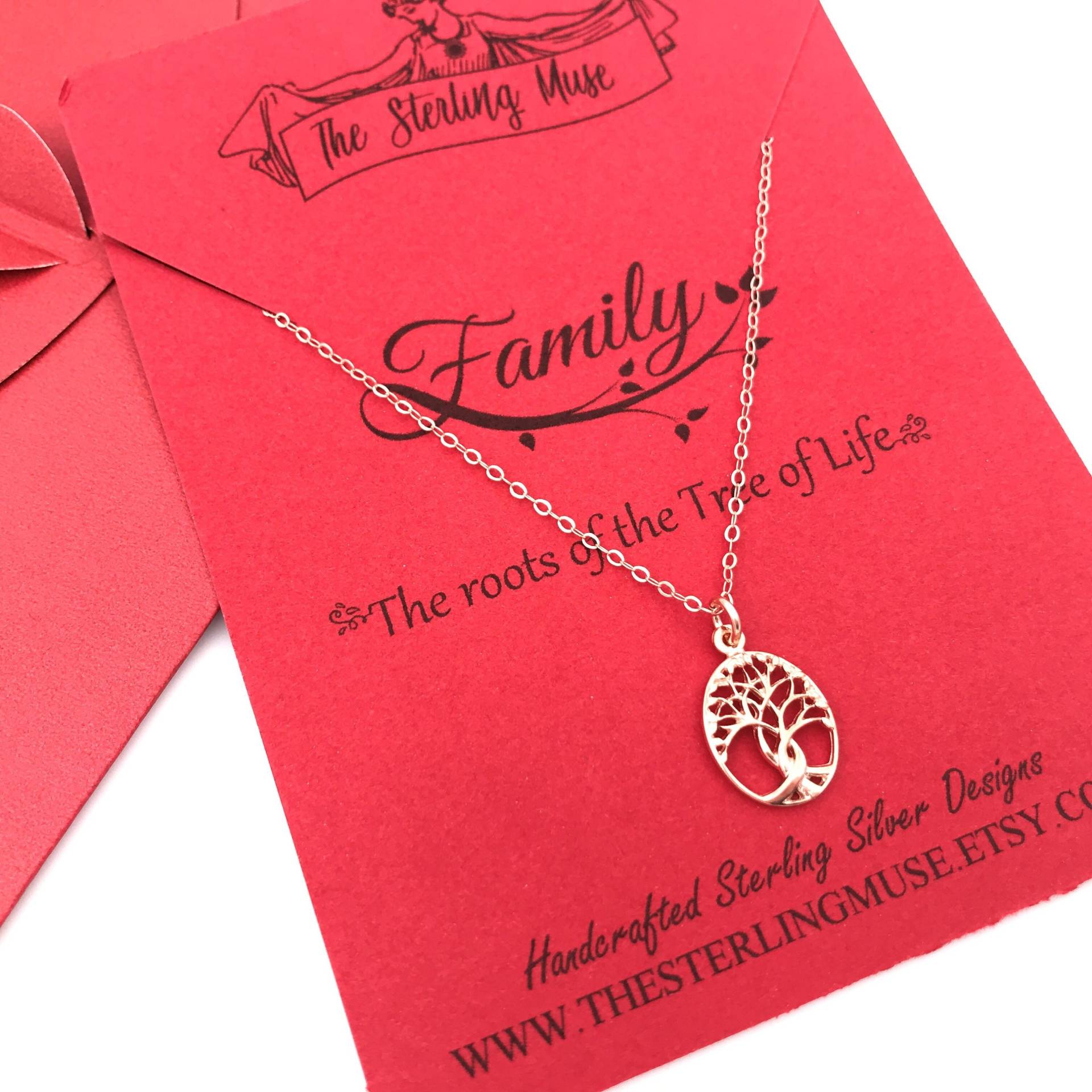 sterling Silber Baum Des Lebens Anhänger Yggdrasil Halskette, Familiengeschenk sterling Silber Baum Des Lebens Anhänger Yggdrasil Halskette, Familiengeschenk von TheSterlingMuse
