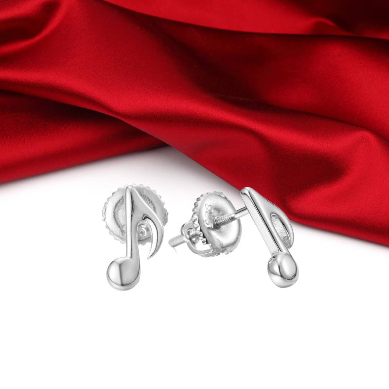 sterling Silber Music Note Ohrstecker Musiker Geschenk von TheSterlingMuse