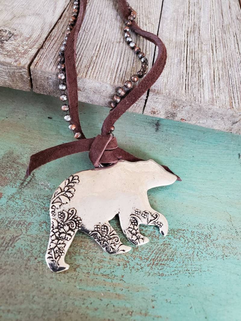 Boho Blume Bär Halskette Boho Blume Bär Halskette von TheStonedCow