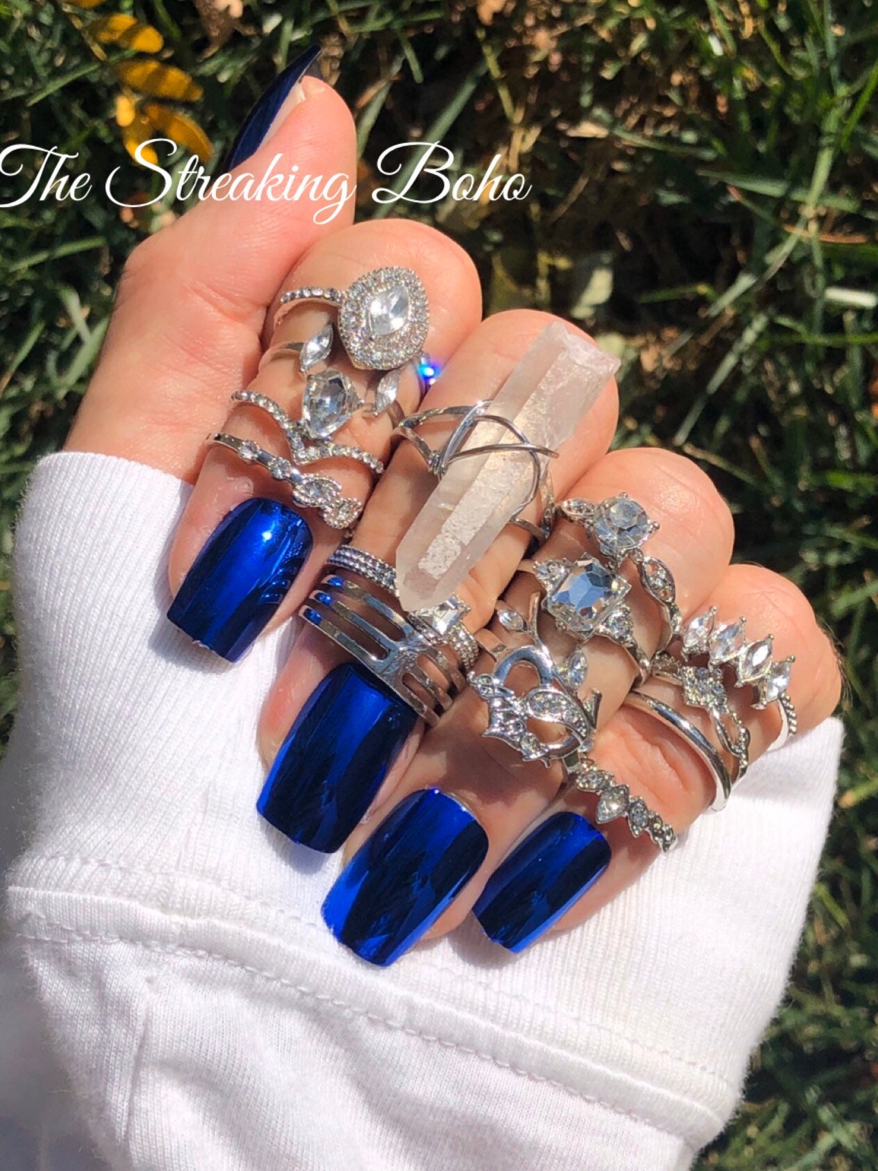 Die Eiskönigin 16 Stück Draht Gewickelt Roh Quarz Punkt Kristall Boho Stapel Ring Set - Ringe Silber Die Eiskönigin 16 Stück Draht Gewickelt Roh Quarz Punkt Kristall Boho Stapel Ring Set - Ringe Silber von TheStreakingBoho