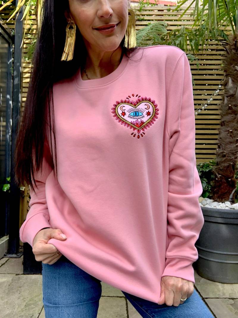 The Lovers + Stars Love Me Sweatshirt - Rose von TheStylistsStudio