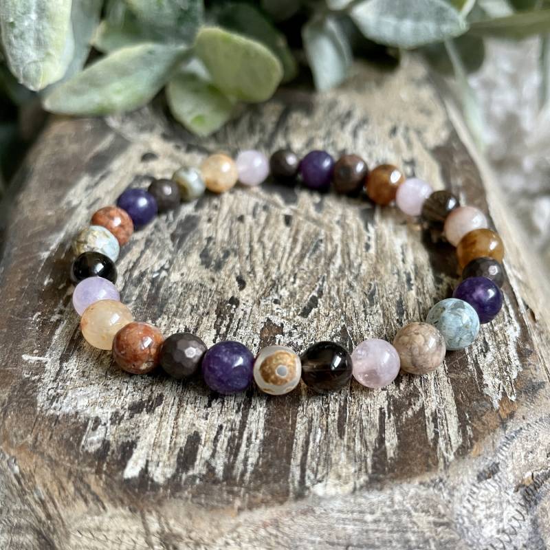 Empath Support + Schutz Mini | Negative Energie Kristalle Armband von TheSunTheMoonDesign