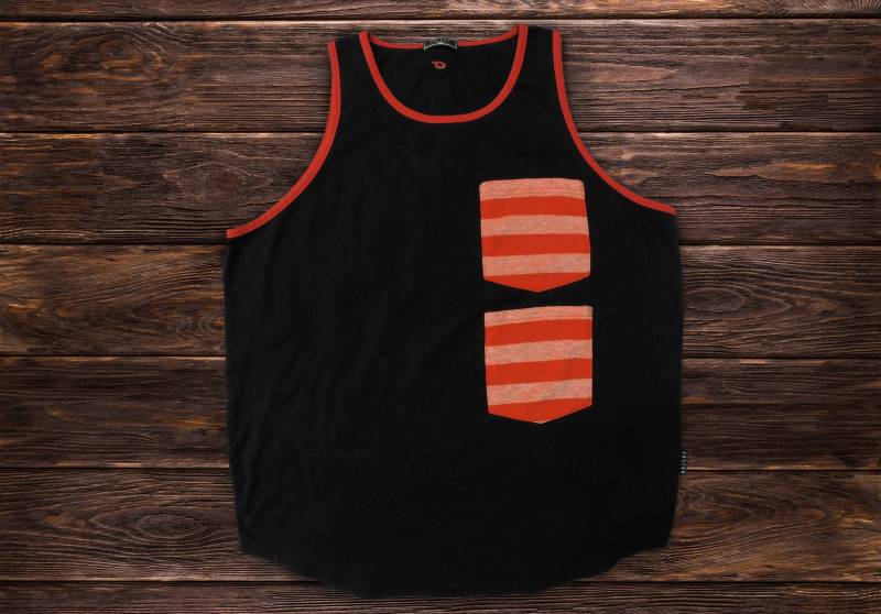 Herren Doppel Tasche Tank/Retro Herren Doppel Tasche Tank/Retro von TheSupplyDrop