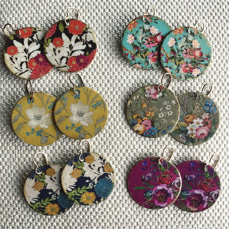 Florale Ohrringe Florale Ohrringe von TheSweetLemonProject